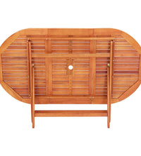 7-tlg. Garten-Essgruppe Eukalyptus Massivholz und Textilene