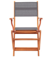 7-tlg. Garten-Essgruppe Eukalyptus Massivholz und Textilene