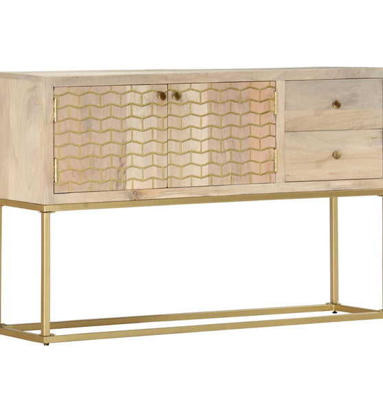 Sideboard Golden 120x30x75 cm Massivholz Mango