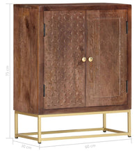 Sideboard 60×30×75 cm Massivholz Mango