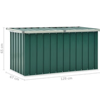 Gartenbox Grün 129x67x65 cm