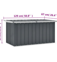 Gartenbox Grau 129x67x65 cm