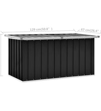 Gartenbox Anthrazit 129x67x65 cm