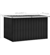 Gartenbox Anthrazit 149x99x93 cm