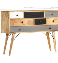 Sideboard 110 x 30 x 82 cm Massivholz Mango