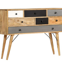 Sideboard 110 x 30 x 82 cm Massivholz Mango