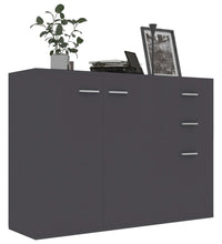 Sideboard Grau 105x30x75 cm Holzwerkstoff