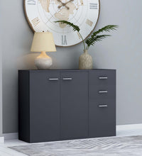 Sideboard Grau 105x30x75 cm Holzwerkstoff