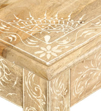 Couchtisch 110 x 50 x 45 cm Handgemalt Massivholz Mango