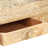 Couchtisch 110 x 50 x 45 cm Handgemalt Massivholz Mango