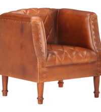 Sessel Braun Echtes Ziegenleder