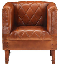 Sessel Braun Echtes Ziegenleder