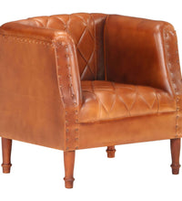 Sessel Braun Echtes Ziegenleder