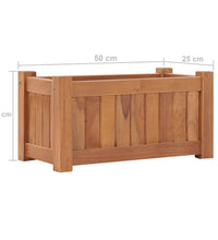 Hochbeet 50x25x25 cm Massivholz Teak