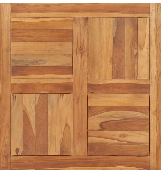 Tischplatte Massivholz Teak 70×70×2,5 cm