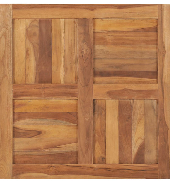 Tischplatte Massivholz Teak 70×70×2,5 cm