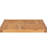 Tischplatte Massivholz Teak 70×70×2,5 cm