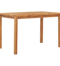 Garten-Esstisch 120x70x77 cm Massivholz Teak
