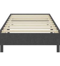 Boxspring-Bettgestell Grau Stoff 100x200 cm