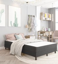 Boxspring-Bettgestell Grau Stoff 120x200 cm