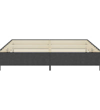 Boxspring-Bettgestell Grau Stoff 200x200 cm