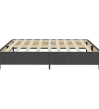 Boxspring-Bettgestell Grau Stoff 200x200 cm
