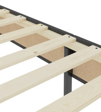 Boxspring-Bettgestell Grau Stoff 200x200 cm