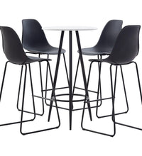 5-tlg. Bar-Set Kunststoff Schwarz