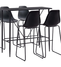 5-tlg. Bar-Set Kunststoff Schwarz