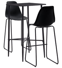 3-tlg. Bar-Set Kunststoff Schwarz