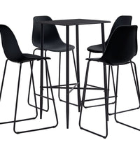 5-tlg. Bar-Set Kunststoff Schwarz