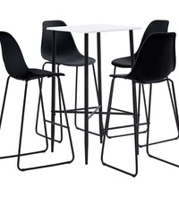 5-tlg. Bar-Set Kunststoff Schwarz