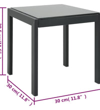 Sonnenliegen 2 Stk. mit Tisch Textilene und Stahl