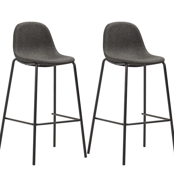 3-tlg. Bar-Set Stoff Dunkelgrau