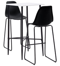 3-tlg. Bar-Set Kunststoff Schwarz