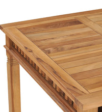 Garten-Esstisch 80x80x80 cm Massivholz Teak