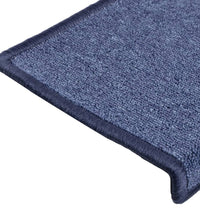 Teppich-Treppenstufen 15 Stk. 65x21x4 cm Blau