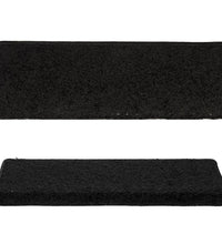 Teppich-Treppenstufen 15 Stk. 65x21x4 cm Schwarz