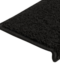 Teppich-Treppenstufen 15 Stk. 65x21x4 cm Schwarz