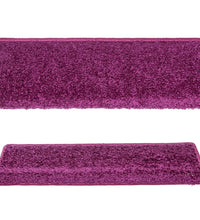 Teppich-Treppenstufen 15 Stk. 65x21x4 cm Violett
