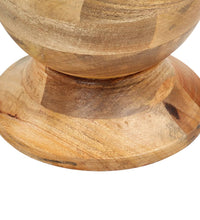 Runder Beistelltisch 43 x 43 x 66 cm Massivholz Mango