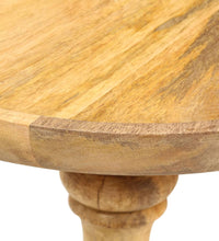 Runder Beistelltisch 43 x 43 x 66 cm Massivholz Mango