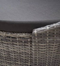 Outdoor-Loungebett mit Dach Grau