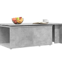 Couchtisch Betongrau 150x50x35 cm Holzwerkstoff