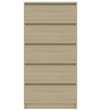 Sideboard mit Schubladen Sonoma-Eiche 60x35x121cm Holzwerkstoff