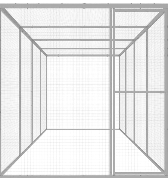 Katzenkäfig 6x1,5x1,5 m Verzinkter Stahl