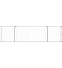 Katzenkäfig 6x1,5x1,5 m Verzinkter Stahl