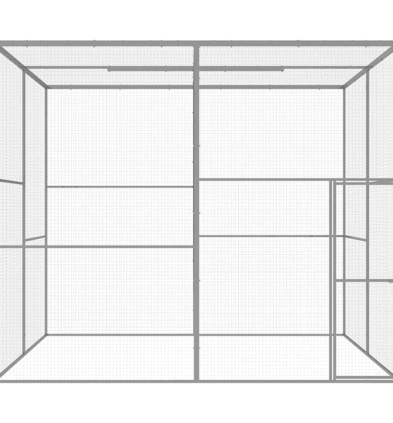 Katzenkäfig 3x3x2,5 m Verzinkter Stahl