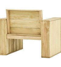 3-tlg. Garten-Lounge-Set Kiefernholz Imprägniert