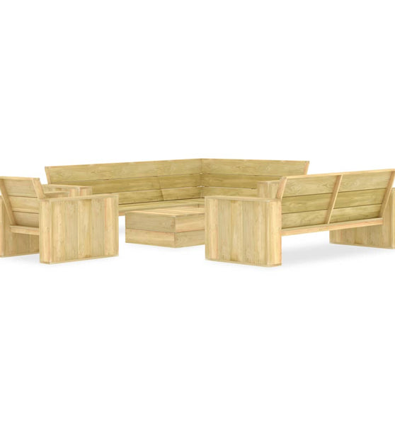 4-tlg. Garten-Lounge-Set Kiefernholz Imprägniert